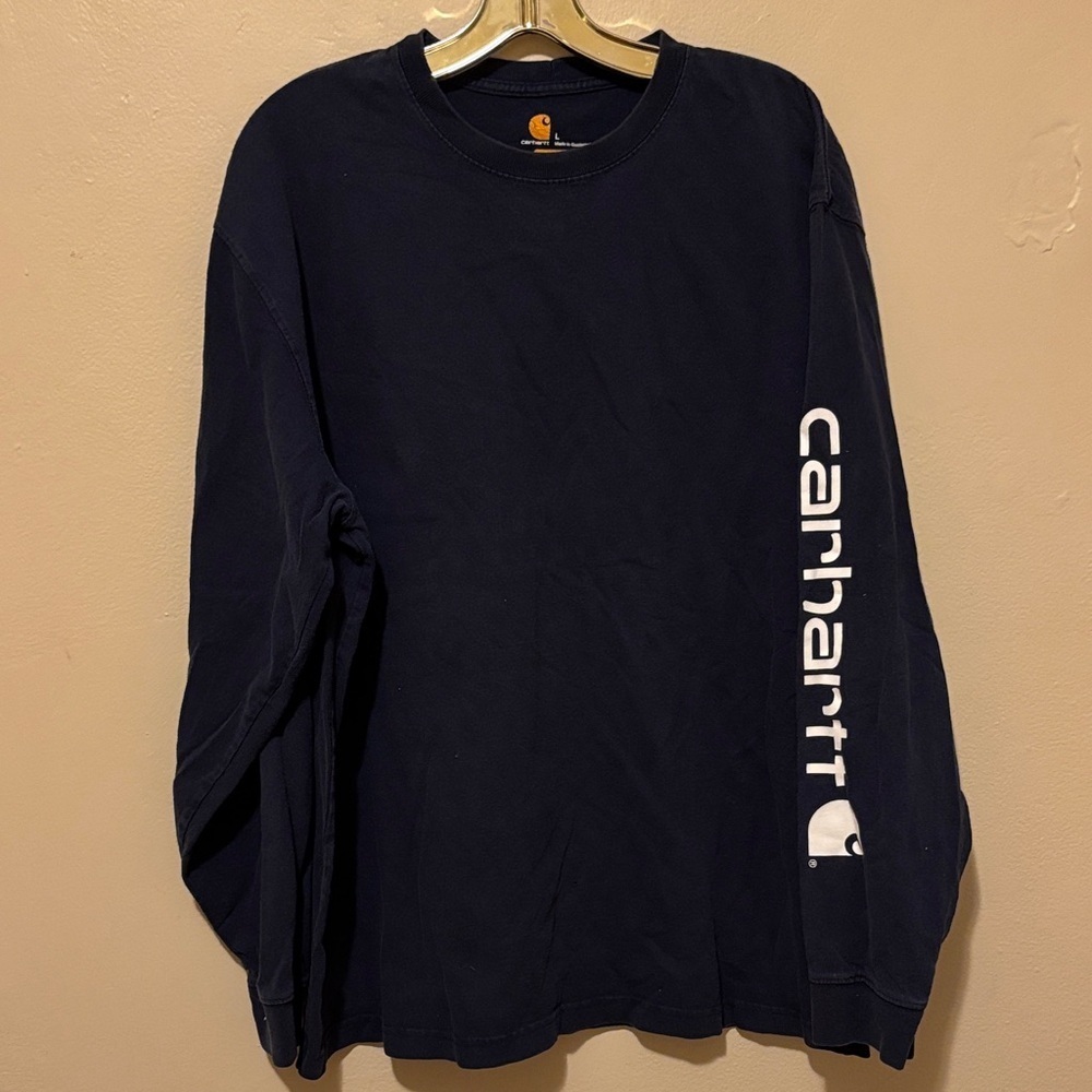 Carhartt Men's Navy Long Sleeve Tee